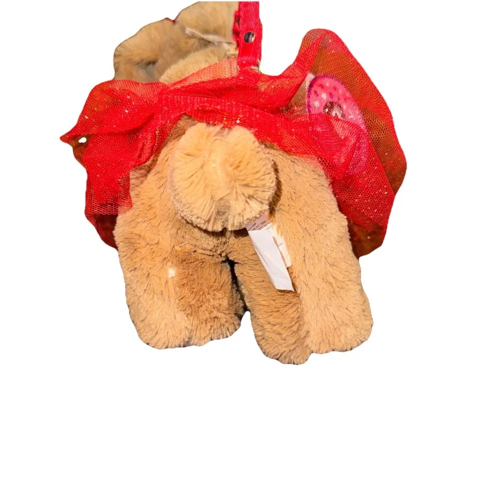 Olly And Me Puppy Dog Purse Red Tutu Bows W/ Tags Retriever Stuffed Animal 9